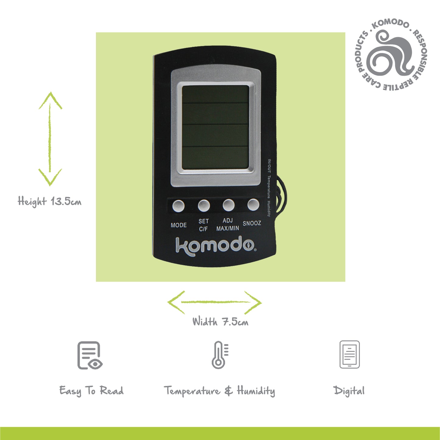 Combined Digital Thermometer & Hygrometer