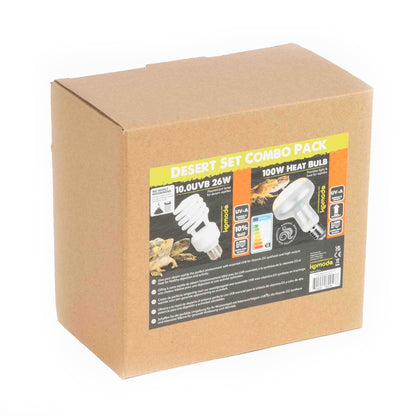 Desert Set Combo Pack 10.0UVB & Heat Bulb