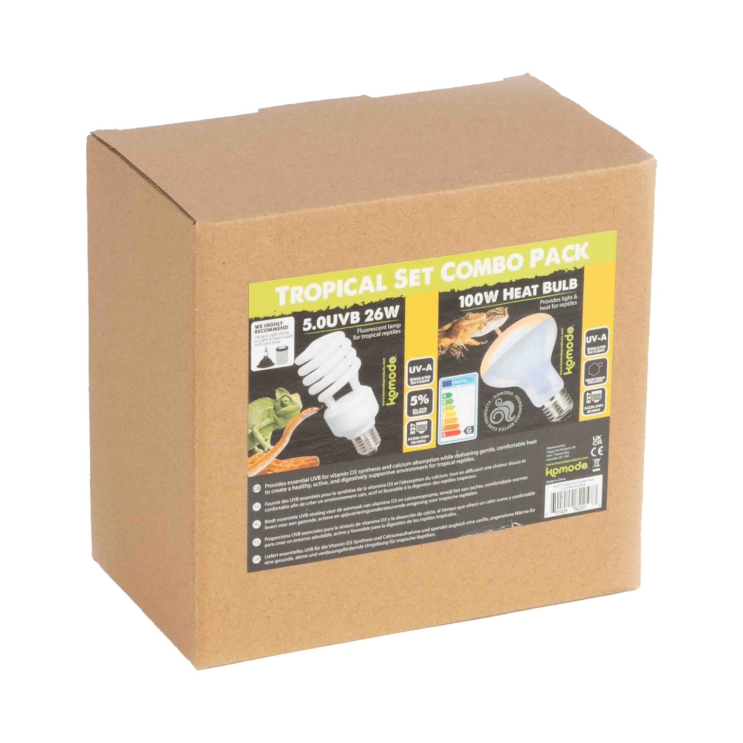 Tropical Set Combo Pack 5.0UVB & Heat Bulb