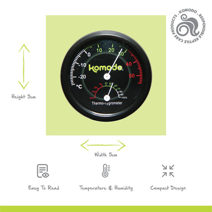 Combined Analogue Thermometer & Hygrometer