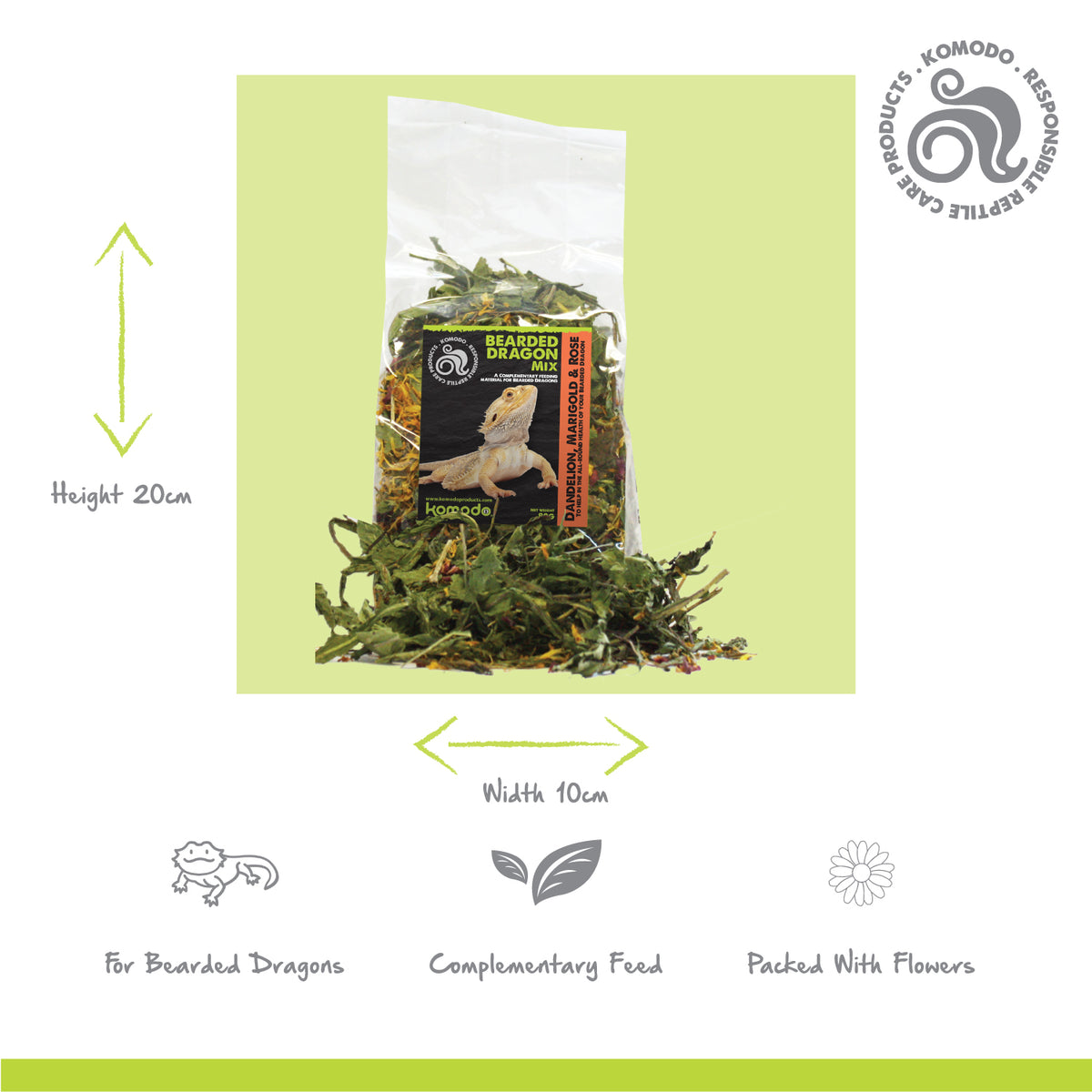Bearded Dragon Mix – Komodo Reptile Products
